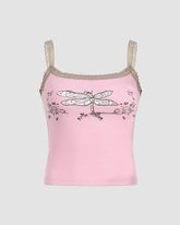 Camisole-Top mit Spitze „Dragonfly Dreams“
